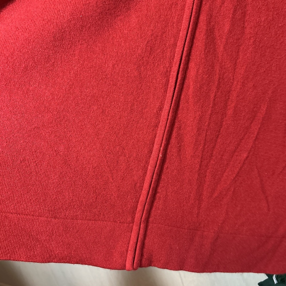 basic editions Plus 3X Red Zip Front Cardigan Swe… - image 5